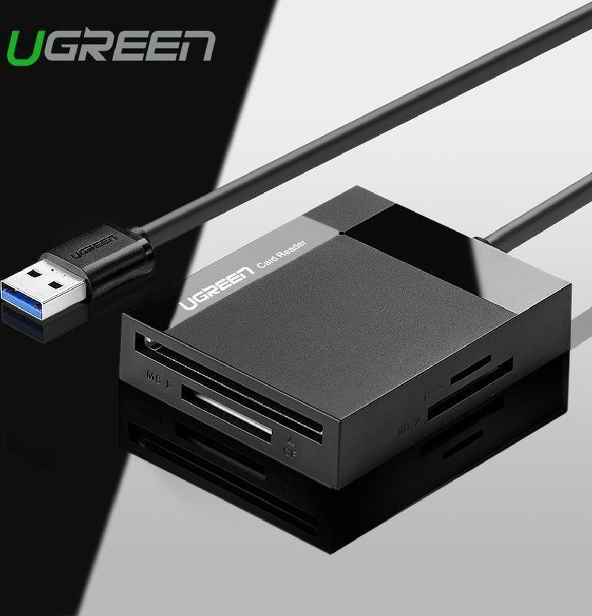 Ugreen – Lecteur De Cartes Sd Micro Sd Tf Cf Ms Compact Flash