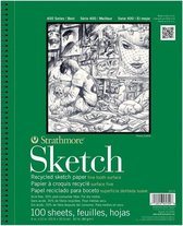Strathmore - Tekenblok spiraal- Sketch 9x12cm - 89g/m2 - 100 pagina's