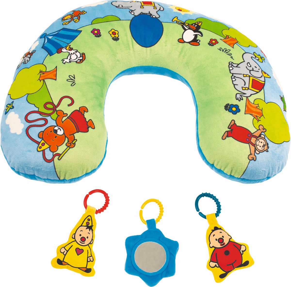 Bumba - Activity-cneter - Speelkussen - met gekleurde ringen - afneembare  speeltjes -... | bol.com