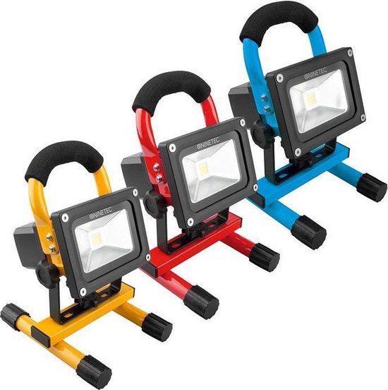 LED straler/bouwlamp/vloedlicht met accu. 10 Watt | bol.com