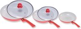 Ceramicore Deluxe Koekenpannenset - 3-delig - Edelstaal
