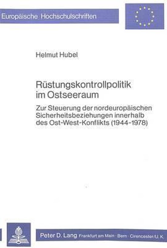 Ruestungskontrollpolitik Im Ostseeraum - cover