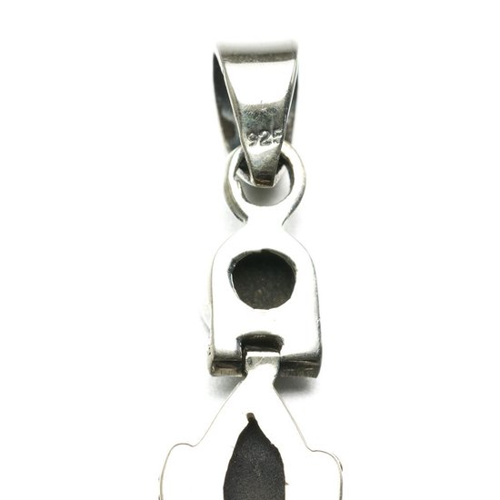 Biwa Sieraden - 925 zilveren hanger met zwarte onyx | bol.com