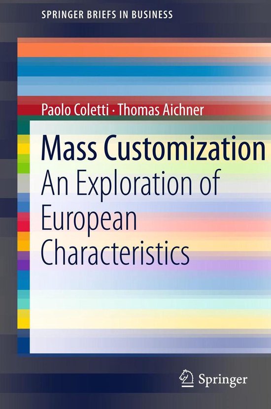 SpringerBriefs in Business - Mass Customization - cover