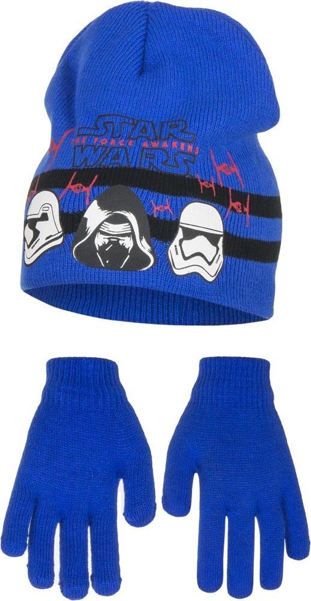 Kindermuts set|Star Wars|blauw Mt 52