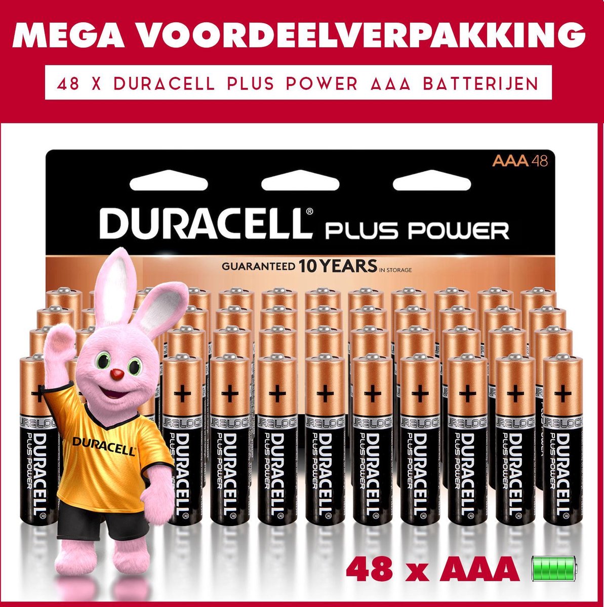 48 x Duracell AAA Plus Power - Voordeelverpakking - 48 x AAA batterijen
