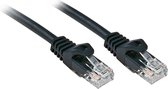 LINDY 48191 RJ45 Netwerkkabel, patchkabel CAT 6 U/UTP 0.50 m Zwart Snagless 1 stuk(s)