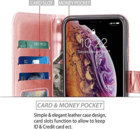 Étui Portefeuille iPhone X / Xs - Goud