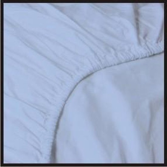 drap-housse coton doux 140x200 blanc - HEMA