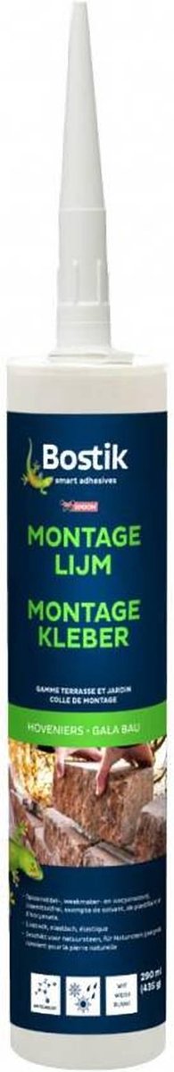 Bostik Hoveniers Montagelijm - 3x 290ml patroon - Zwart