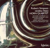 Simpson: Horn Trio, Horn Quartet / Watkins, Lowbury, et al