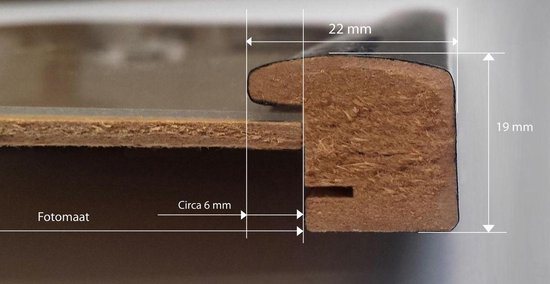 Homedecoration Misano - Cadre photo - Format photo - 26 x 70 cm - Marone Bicolor