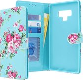 Samsung Galaxy Note 9 Bookcase hoesje - CaseBoutique - Bloemen Bloemen Print - Kunstleer