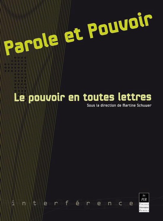 Interférences - Parole et pouvoir 1 - cover