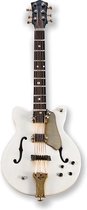 Electric Guitar white/gold magnetic