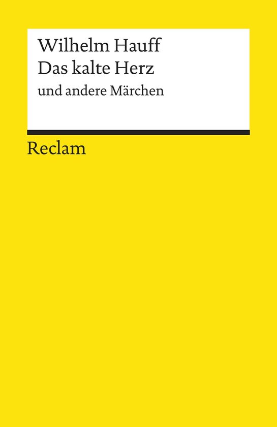 Reclams Universal-Bibliothek - Das kalte Herz und andere Mä ... - cover