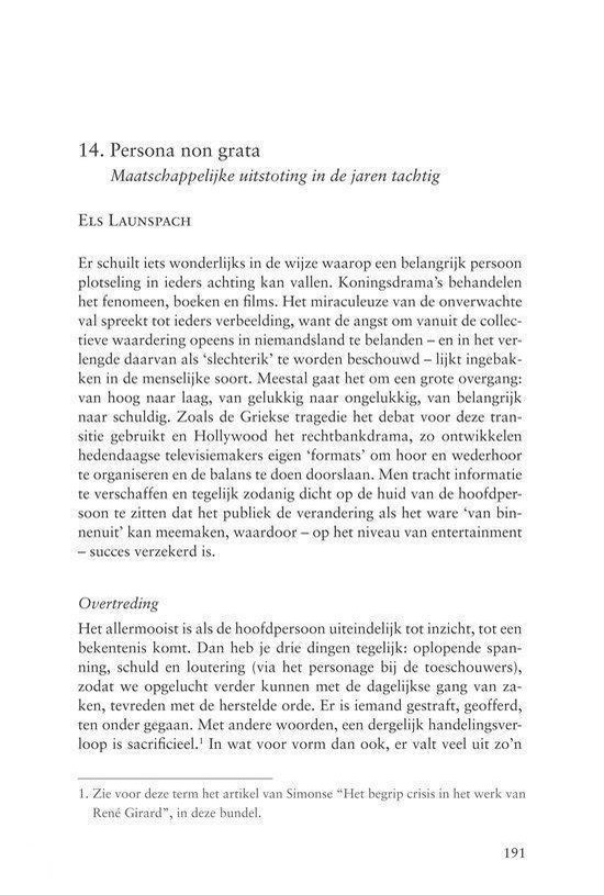 Tekstpagina met de titel "Persona non grata"
