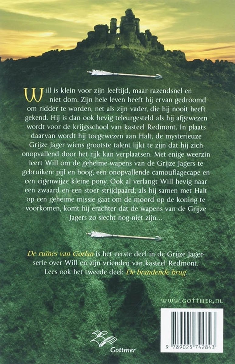 De Grijze Jager 1 - De ruïnes van Gorlan - back cover