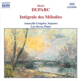 Duparc: Integrale Des Melodies