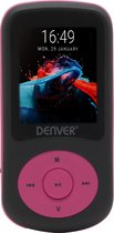 Denver MP3 Speler 4GB Incl. Oortjes - MP4 Speler - Uitbreidbaar Geheugen - Micro SD - MPG4094NR- Roze