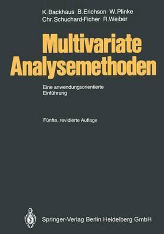 Multivariate Analysemethoden - cover