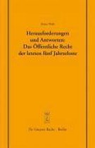 Herausforderungen und Antworten: Das OEffentliche Recht der letzten funf Jahrzehnte