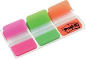 Index Post-it® Strong, rose, vert, orange, 25,4 x 38 mm, 22 onglets / couleur / distributeur