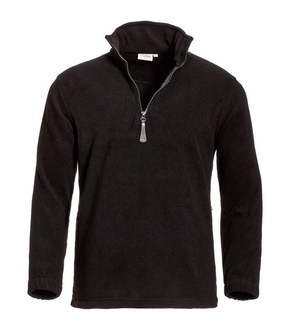 Santino fleece sweater Serfaus - Zwart - maat 4XL