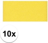 10x Vellen crepla knutsel foam rubber geel 20 x 30 cm - Hobbymateriaal - Knutselmateriaal