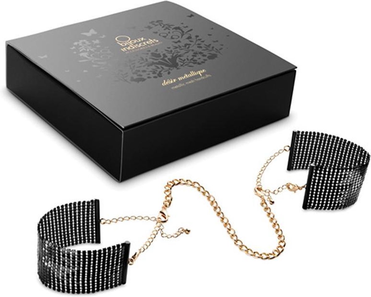Bijoux Indiscrets - DÃ©sir MÃ©tallique Boeien Zwart - handboeien
