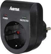 Hama Overspanningsbeveiliging-adapter, zwart