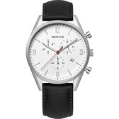 BERING 10542-404 - Horloge - Leer - Zilverkleurig - 42 mm