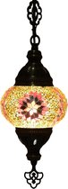 Oosterse hanglamp (Turkse lamp) ø 13 cm oranje/geel