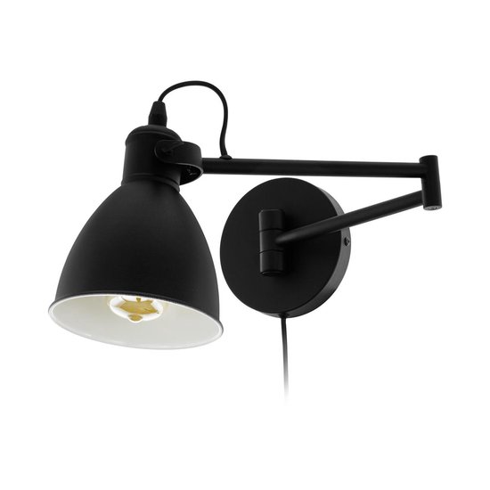 EGLO San Peri - applique - E27 - 1 lampe - noir