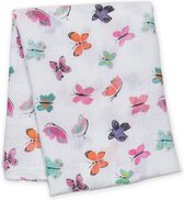 Lulujo swaddle 120x120 Butterfly