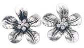 oorstekers in bloemvorm met steentjes