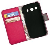 HC Roze Samsung Galaxy Ace 4 Bookcase Flip Wallet case Telefoonhoesje