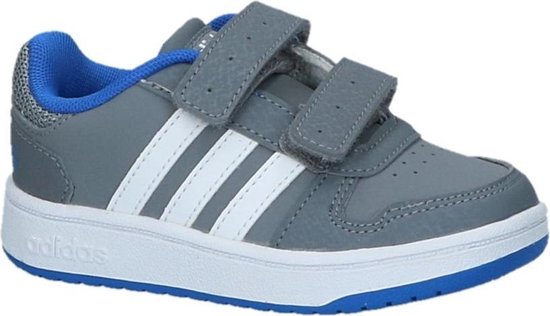 adidas - Hoops 2.0 Cmf I - Lage sneakers - Jongens - Maat 27 - Grijs;Grijze  - Grey | bol.com