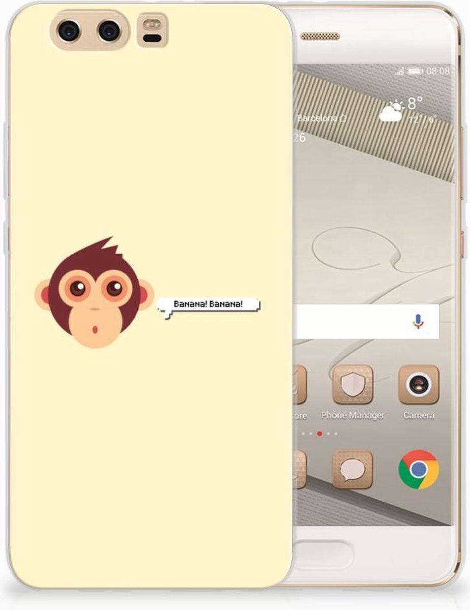Huawei P10 Plus Telefoonhoesje met Naam Monkey