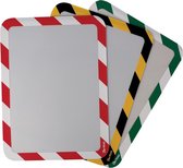 3x Tarifold zelfklevende tas, A4, rood/wit, pak a 2 stuks