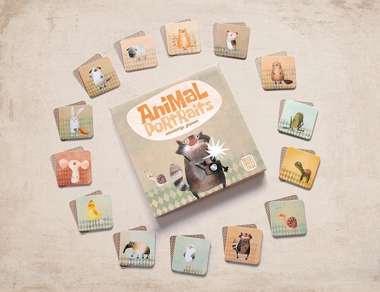 Thumbnail van een extra afbeelding van het spel Memorie van dieren voor kinderen - fairtrade van [Marbushka]