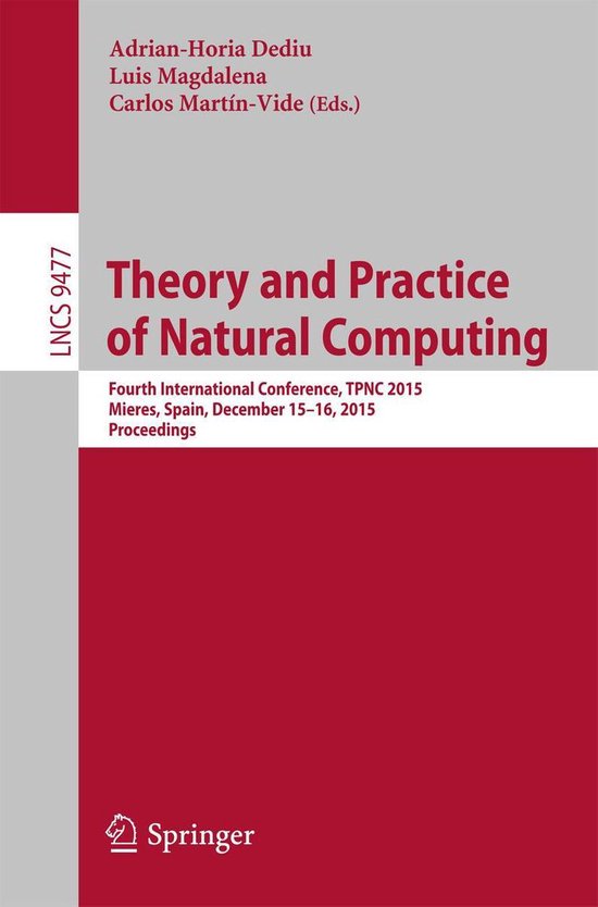 Springer Nature Proceedings Computer Science - Theory and Pr ... - cover