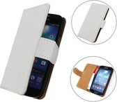 Galaxy Note 1  wallet leather case N7000 - WIT