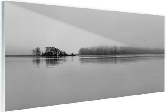 betreden Verrassend genoeg Monteur Meer zwart-wit foto Glas 180x120 cm - Foto print op Glas (Plexiglas  wanddecoratie) XXL... | bol.com