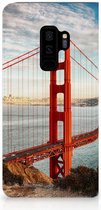 Geschikt voor Samsung Galaxy S9 Plus Standcase Hoesje Design Golden Gate Bridge