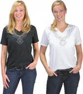 ComfortTrends Top Zwart/Goud Dames - Maat L