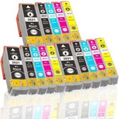 FLWR - Inktcartridge / T2621 / 2631 / 2 / 3 / 4 12-Pack / Zwart en Kleur - geschikt voor Epson