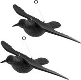 Hangende vogelverschrikker balkon - vogels verjagen - kraaien meeuwen en spreeuwen - set van 2 stuks