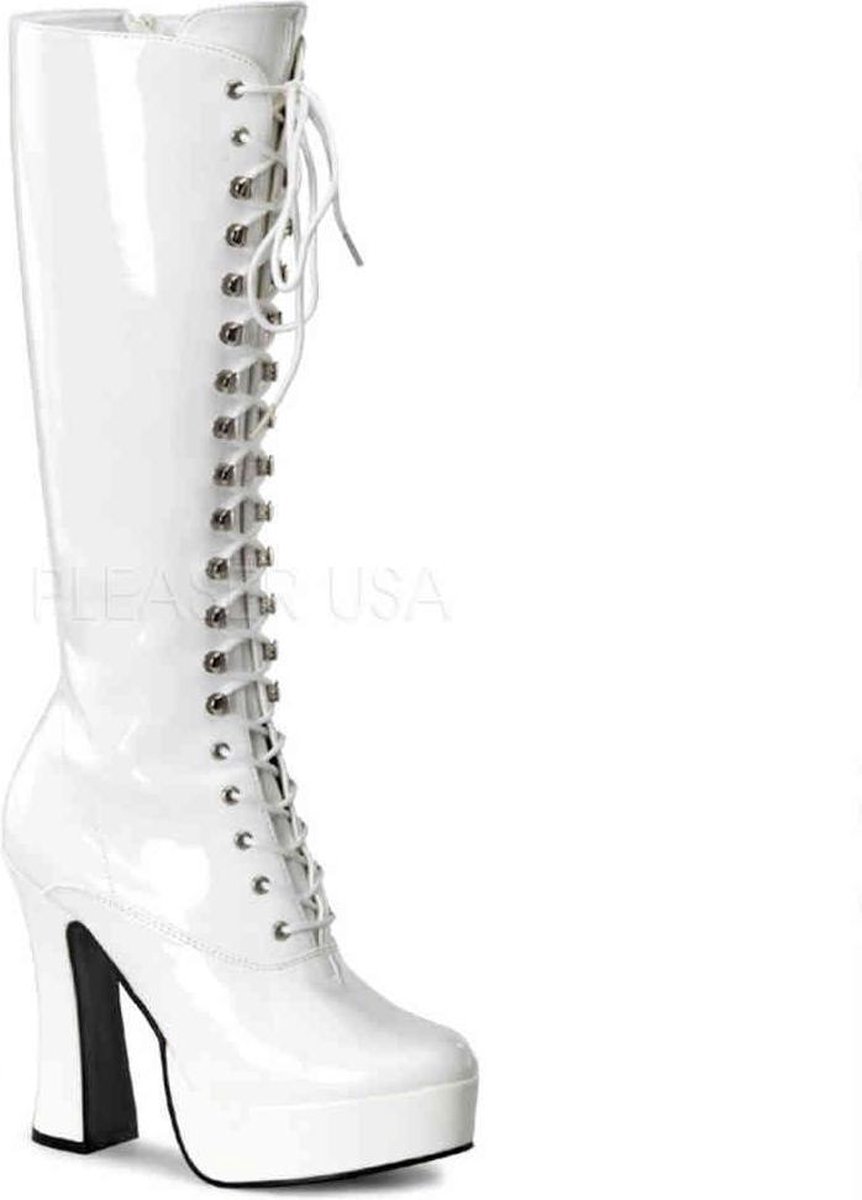 Pleaser - ELECTRA2020 Kniehoge laarzen - US 14 - 45 Shoes - Wit