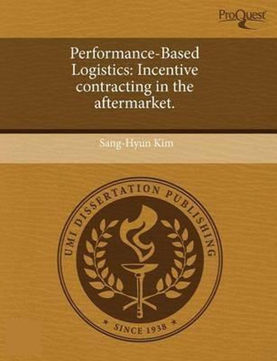 Performance based logistics sang hyun kim 9781243534156 boeken